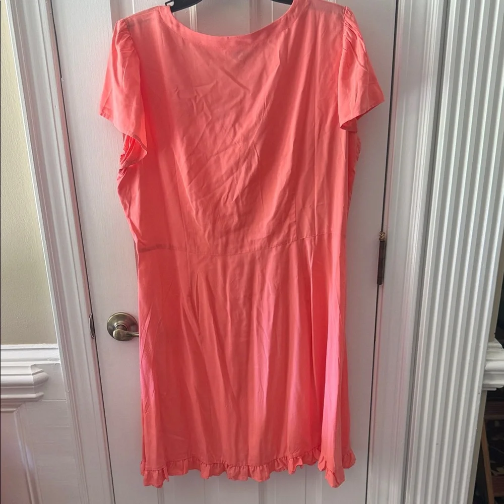 LOFT Vibrant Coral Dress - Picture 4 of 4